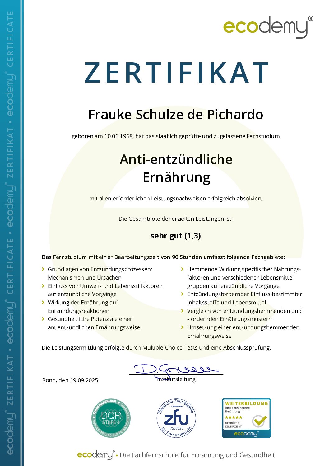 ecodemy-Zertifikat-Anti-entzuendliche-Ernaehrung-Frauke-Schulze-de-Pichardo